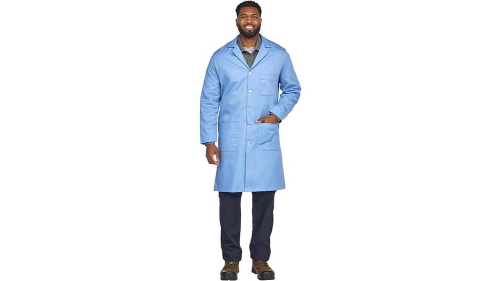 flame resistant cotton lab coat
