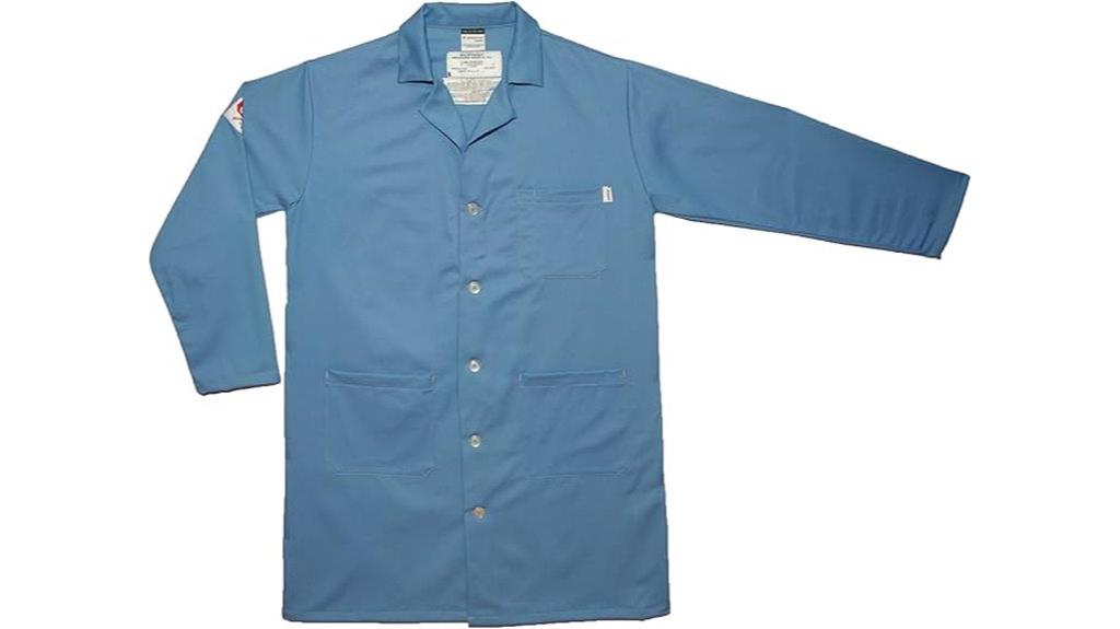 flame resistant unisex lab coat