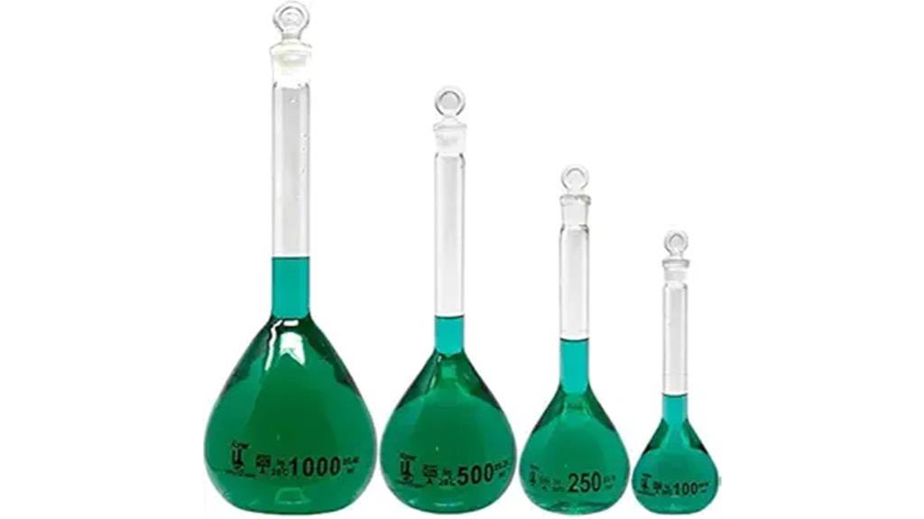 four flask sizes