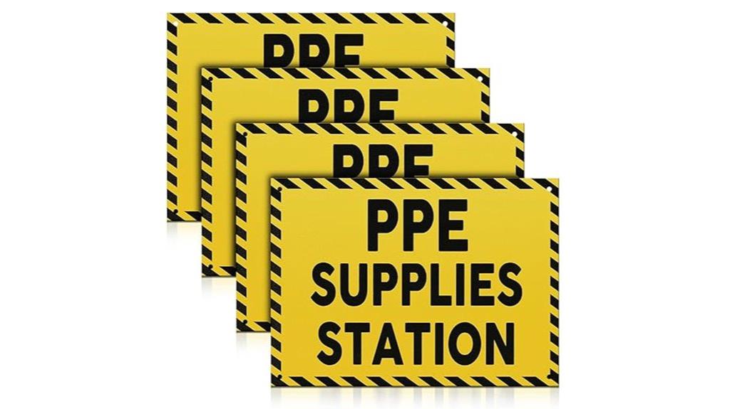 four ppe supplies station
