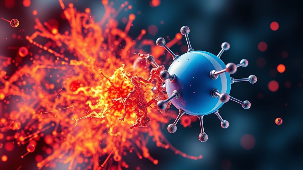 free radicals cause oxidative stress