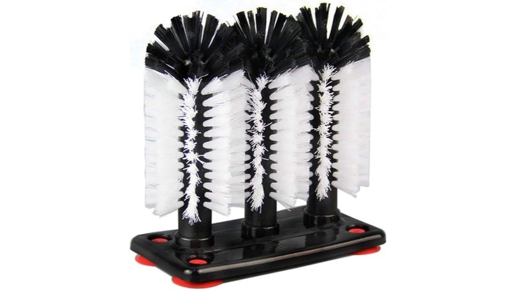 glass water bottle brush