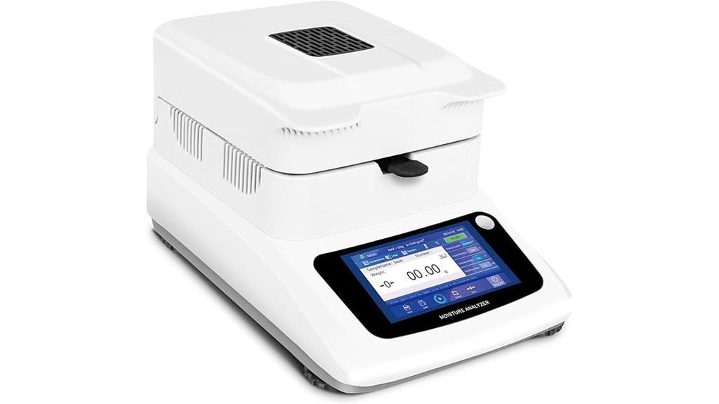 halogen moisture touchscreen analyzer