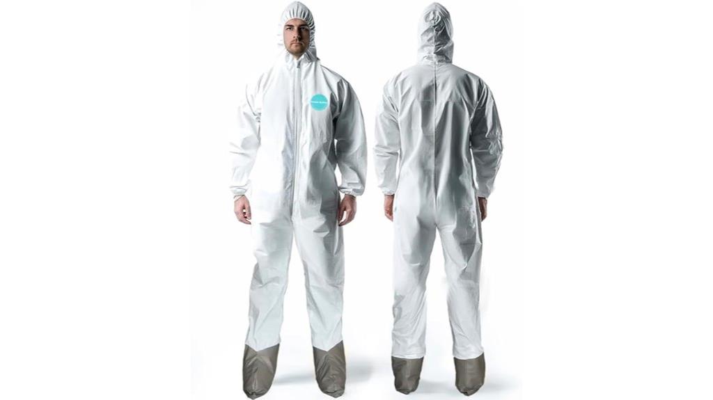 hazmat suit with boots