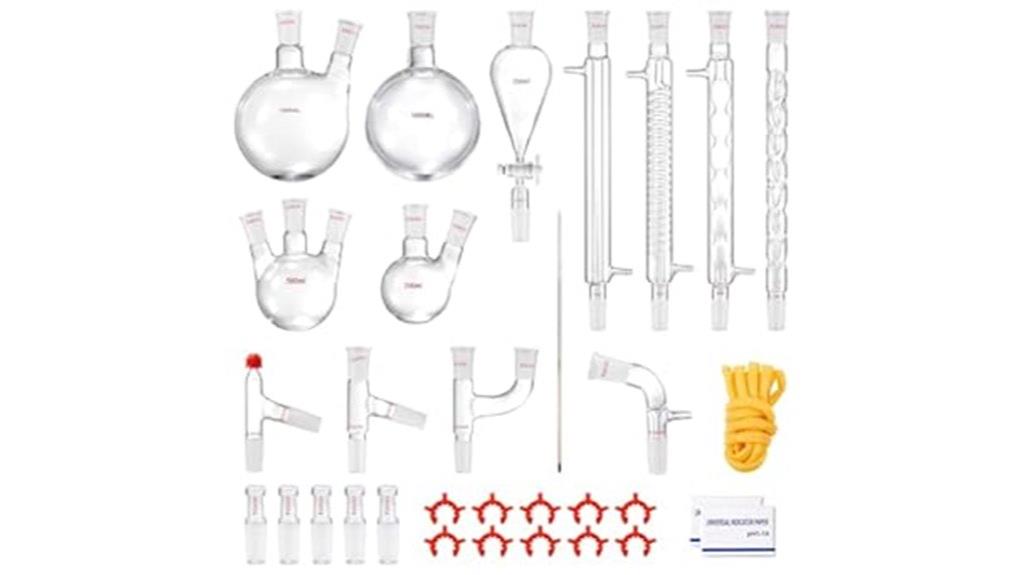 lab distillation glassware set