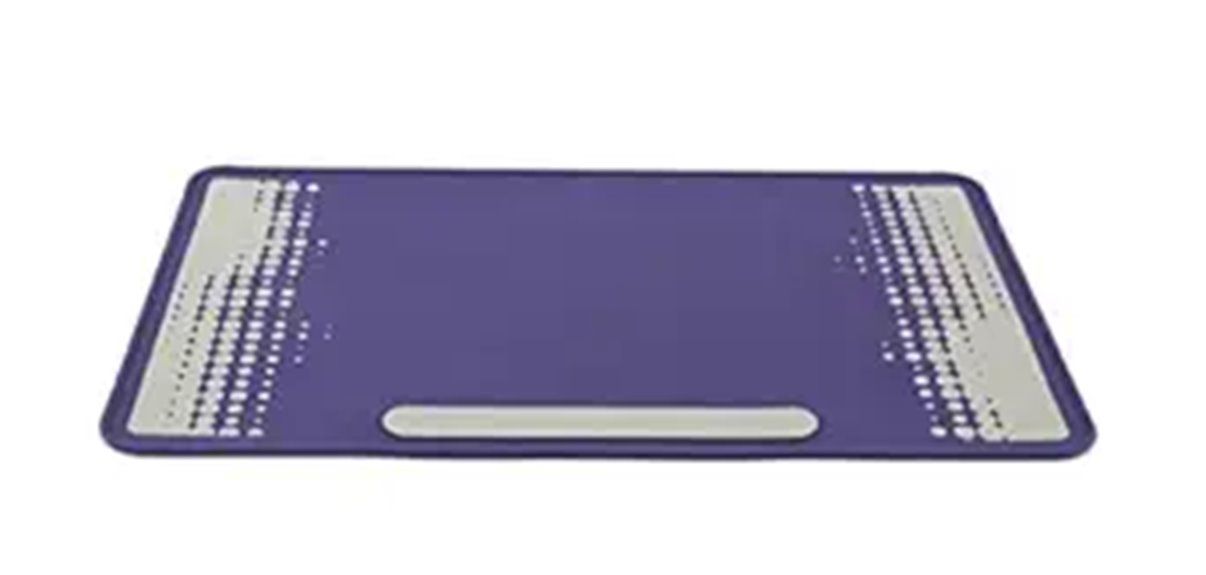 large purple grey silicone