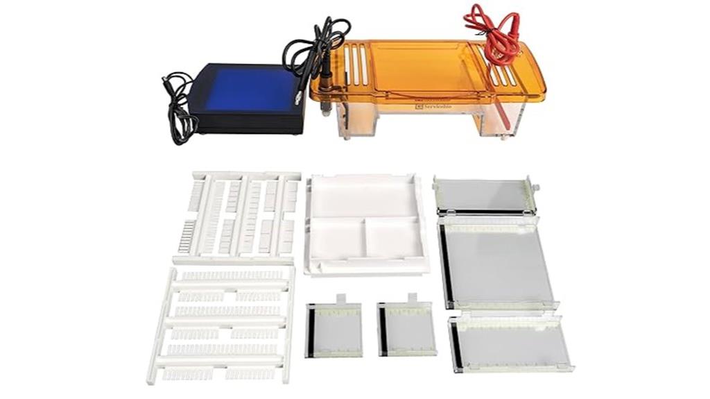 led enhanced agarose electrophoresis