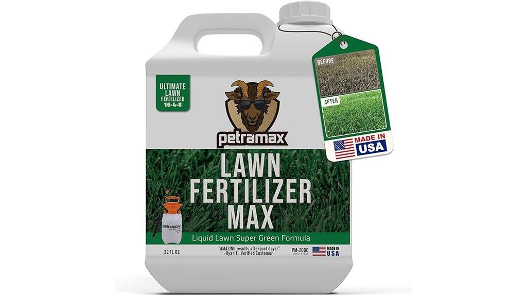 liquid lawn fertilizer bottle