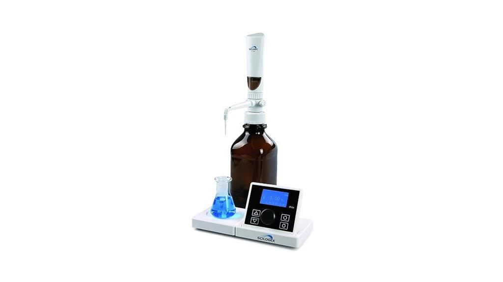 motorized lcd bottle burette