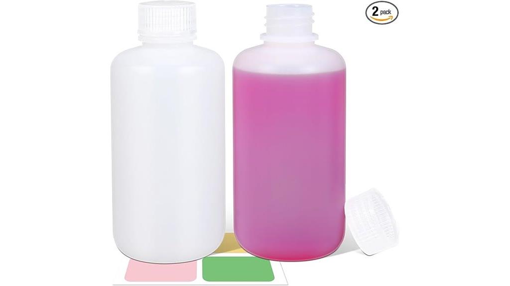 nine ounce reagent bottles