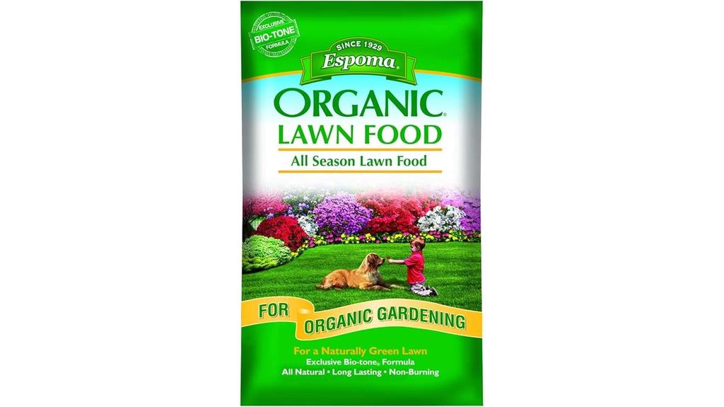 organic lawn fertilizer bag