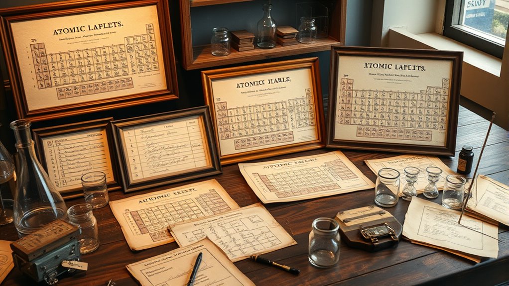 organizing elements by atomic weights
