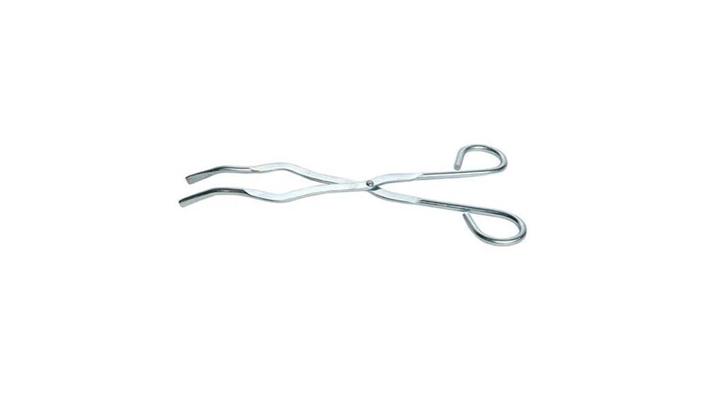 oxidized steel crucible tongs