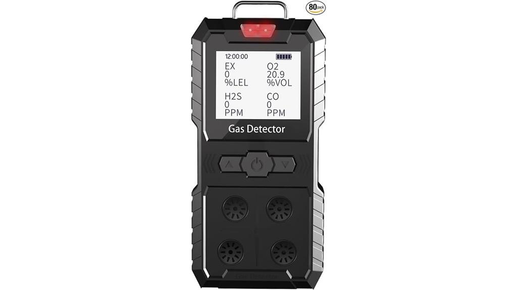 portable multi gas lcd