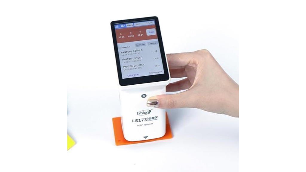 portable touch screen colorimeter