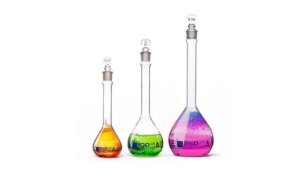 premium volumetric flask set