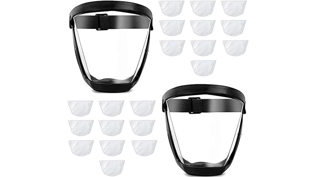 protective weed whacker face shield