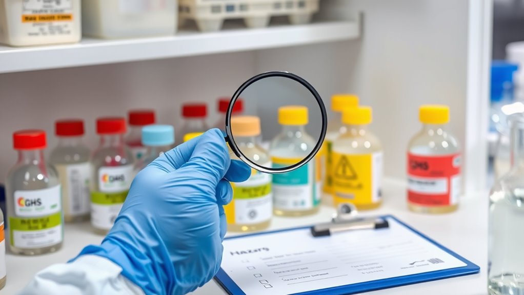 regular label inspection routine