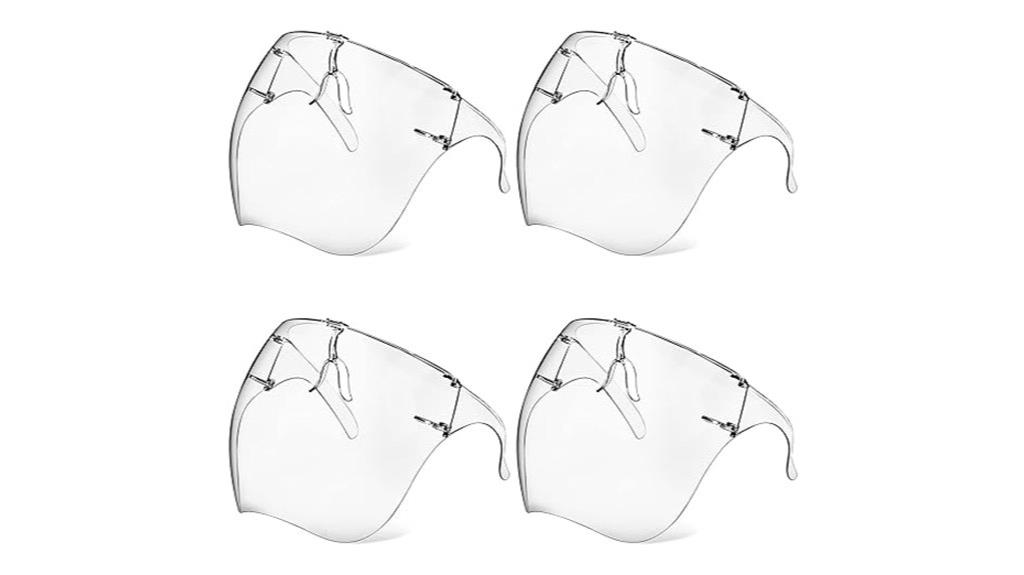 reusable clear face shields