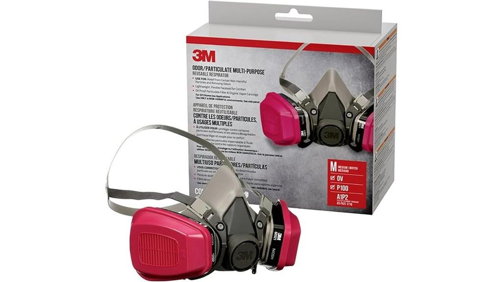 reusable organic vapor respirator