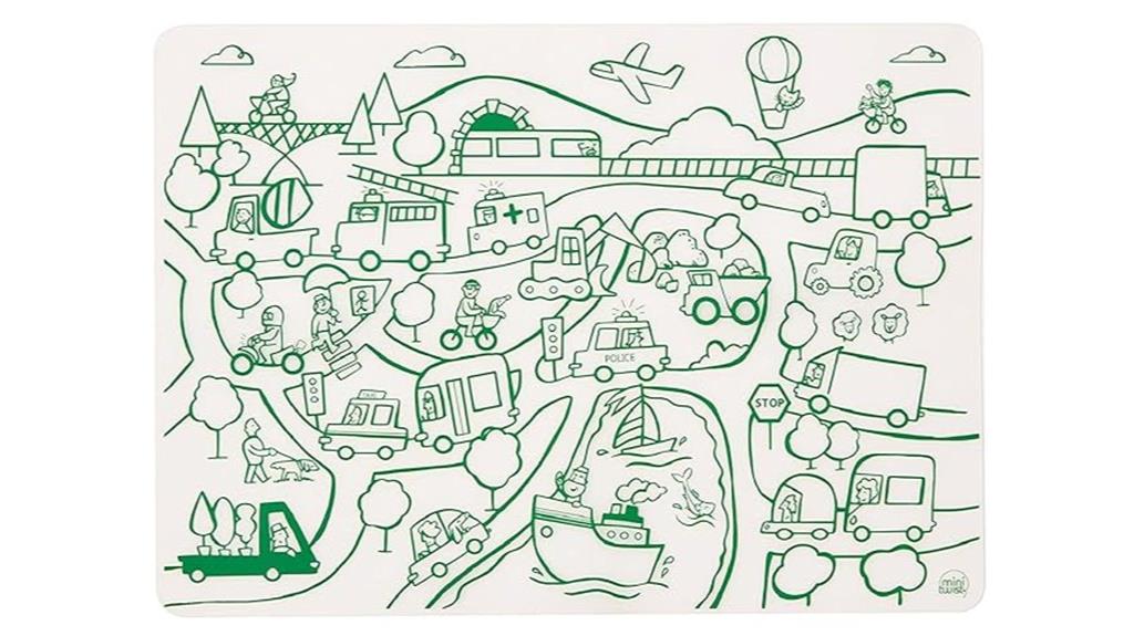 reusable silicone coloring mat
