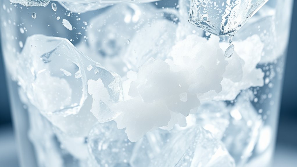 salt ions dissolve water