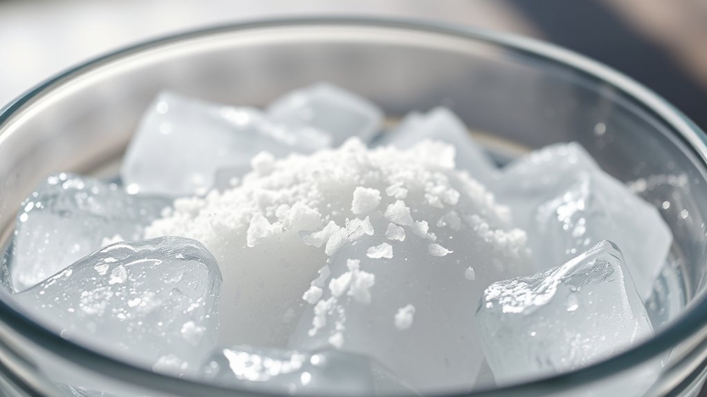salt lowers water freezing point