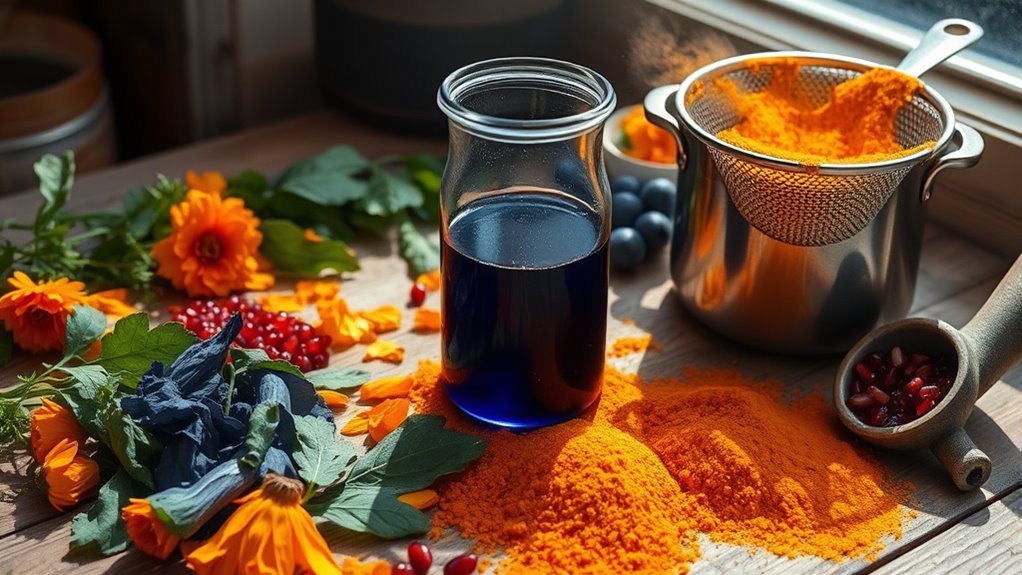 select sustainable dye plants