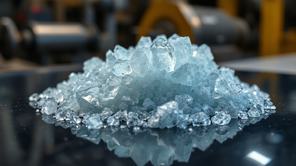 sodium carbonate in glass