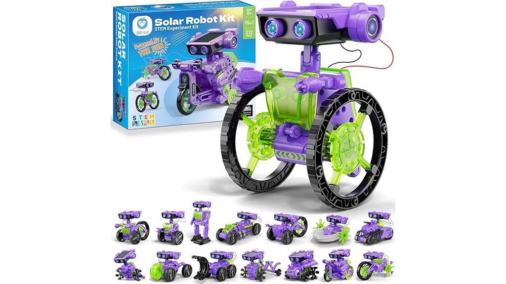 solar building robot kit