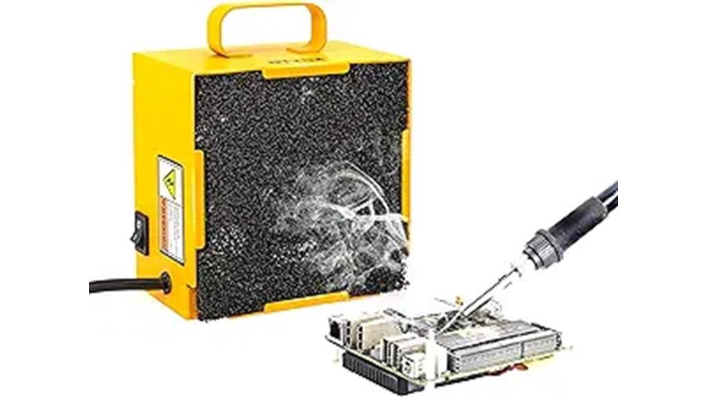 soldering smoke absorber device