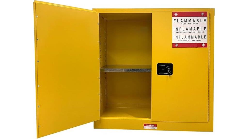 steel fire resistant storage cabinet
