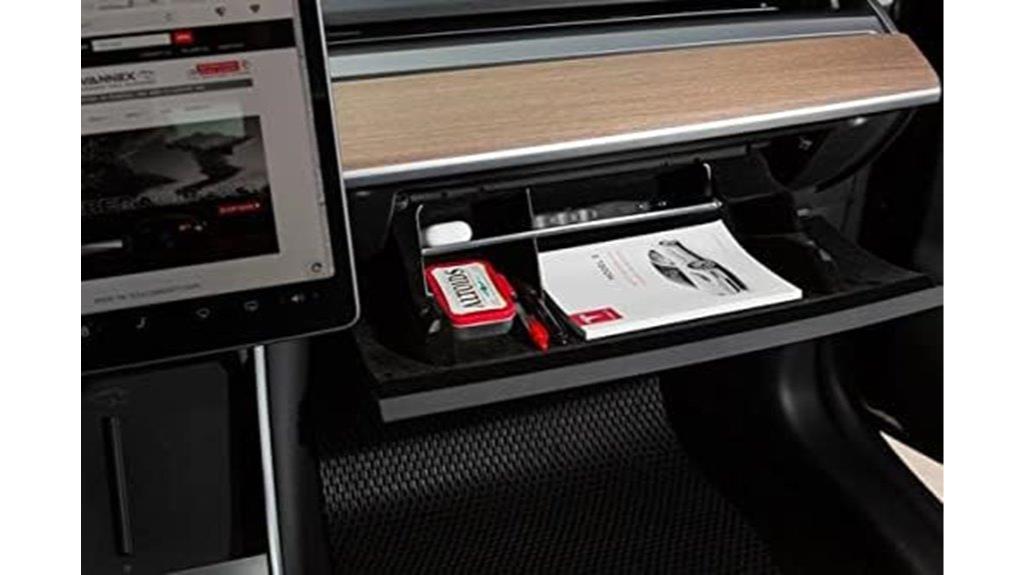 tesla model 3 y glove box organizer