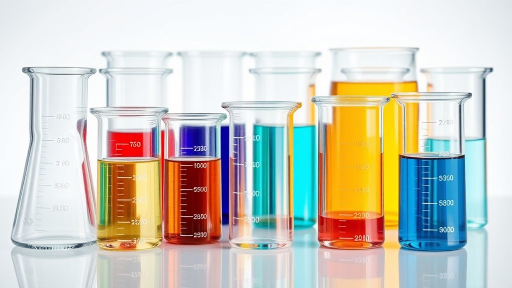 top glass lab beaker sets