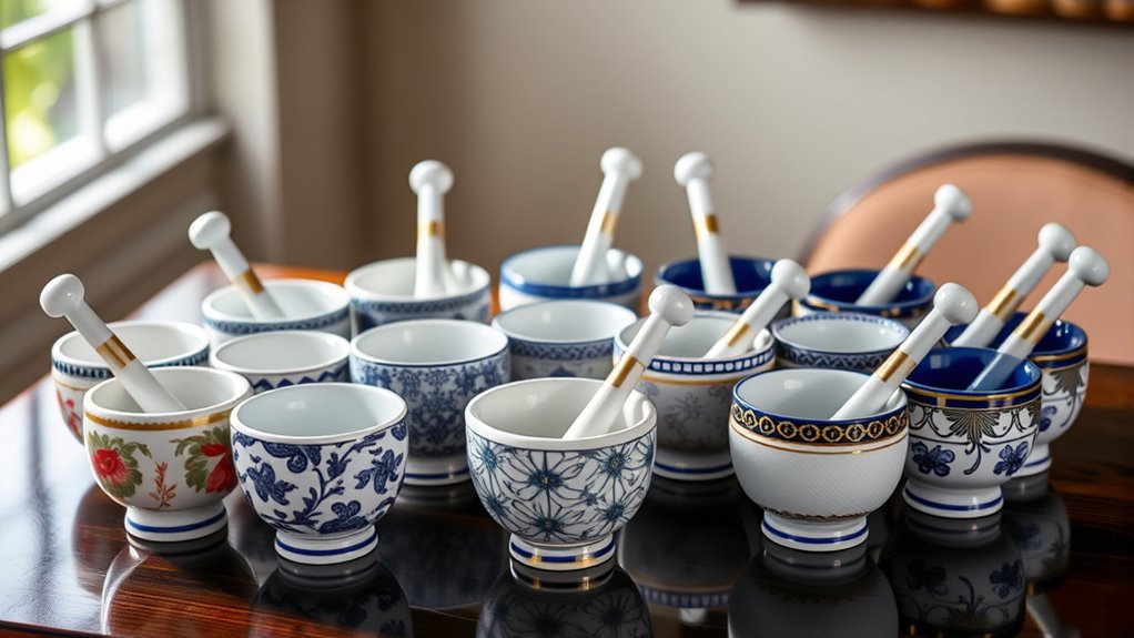 top porcelain mortar sets