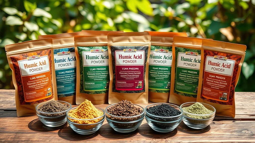 top soil boosting humic powders