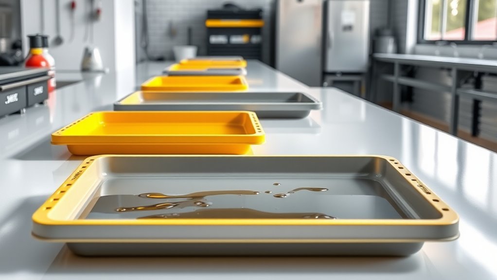 top spill containment trays