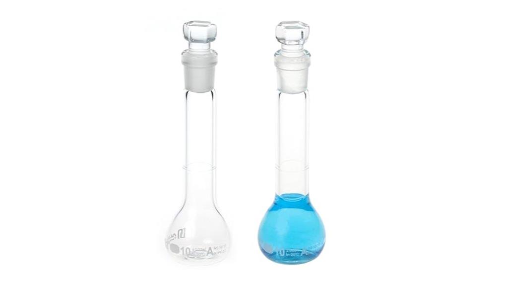 two 10ml flasks