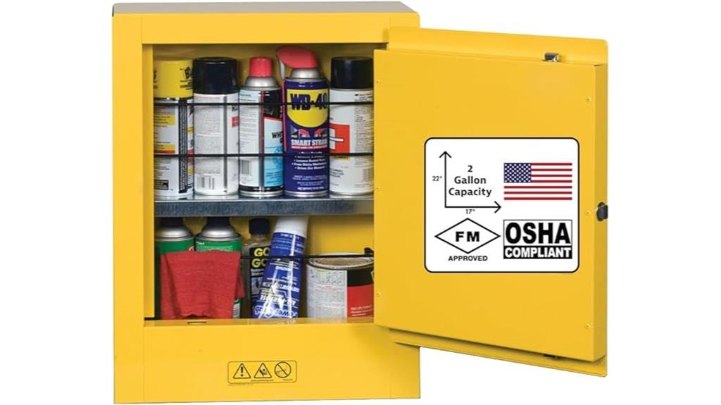 two gallon flammable cabinet