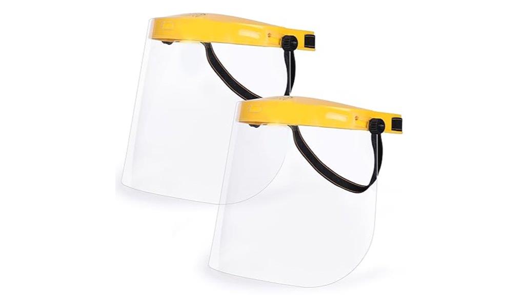 two pack face shields