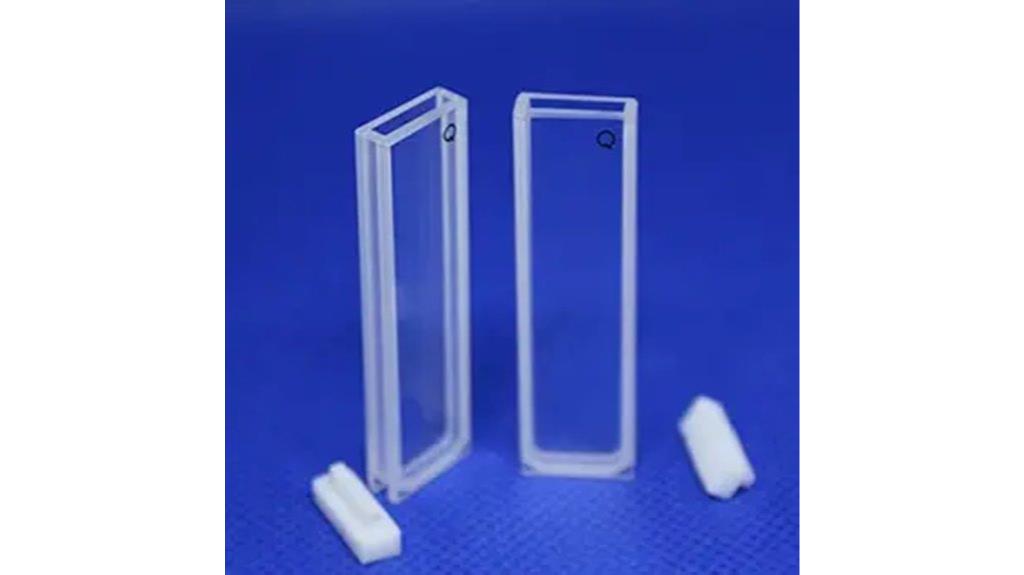 two piece 2mm quartz cuvette