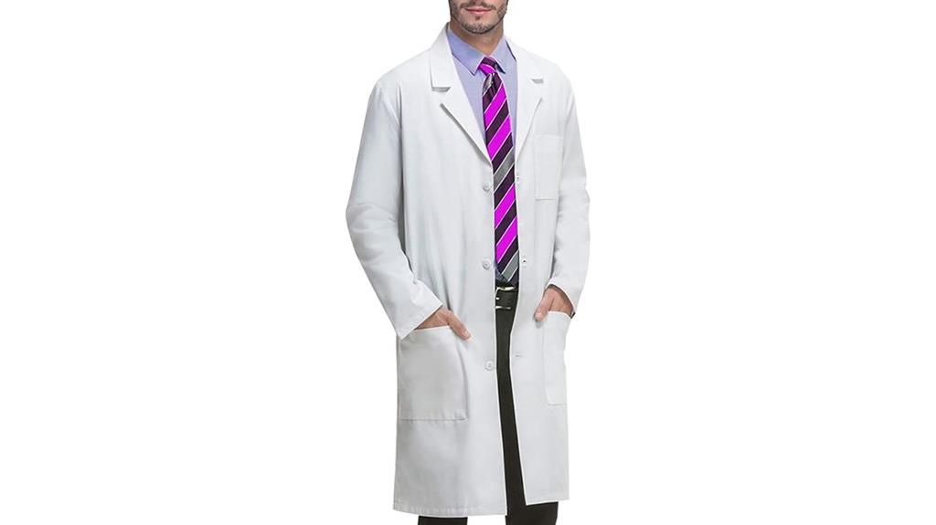 unisex white lab coat