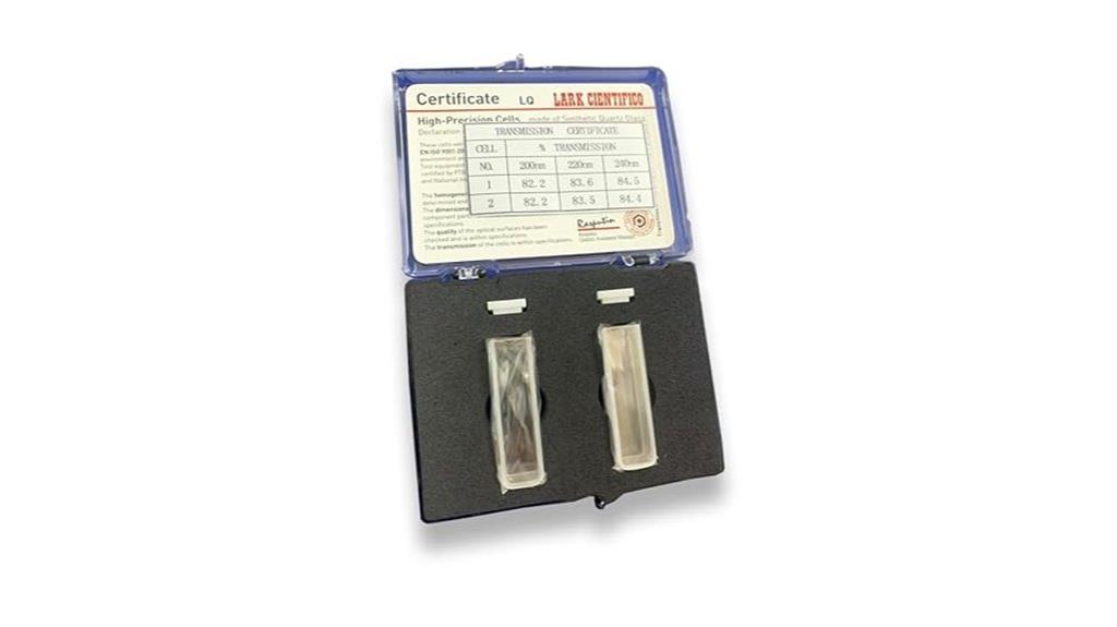 uv quartz cuvette set