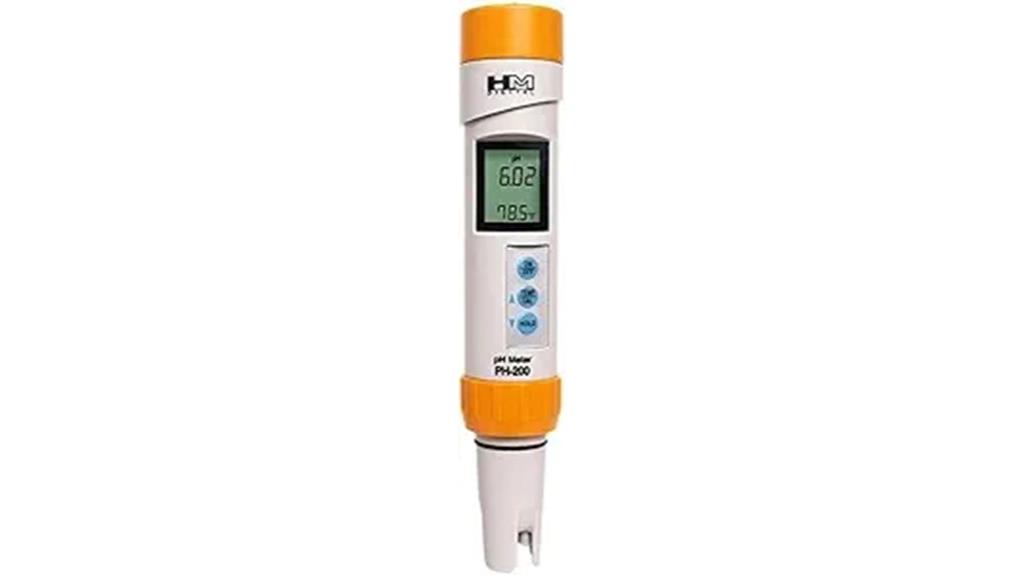 waterproof ph testing device
