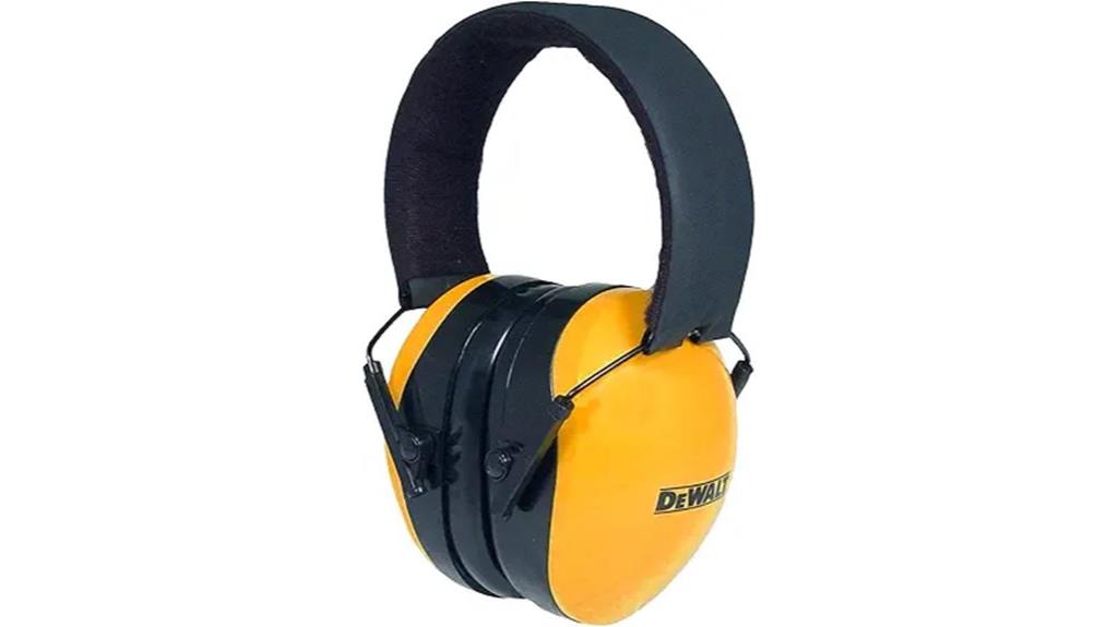 yellow black safety ear muffs