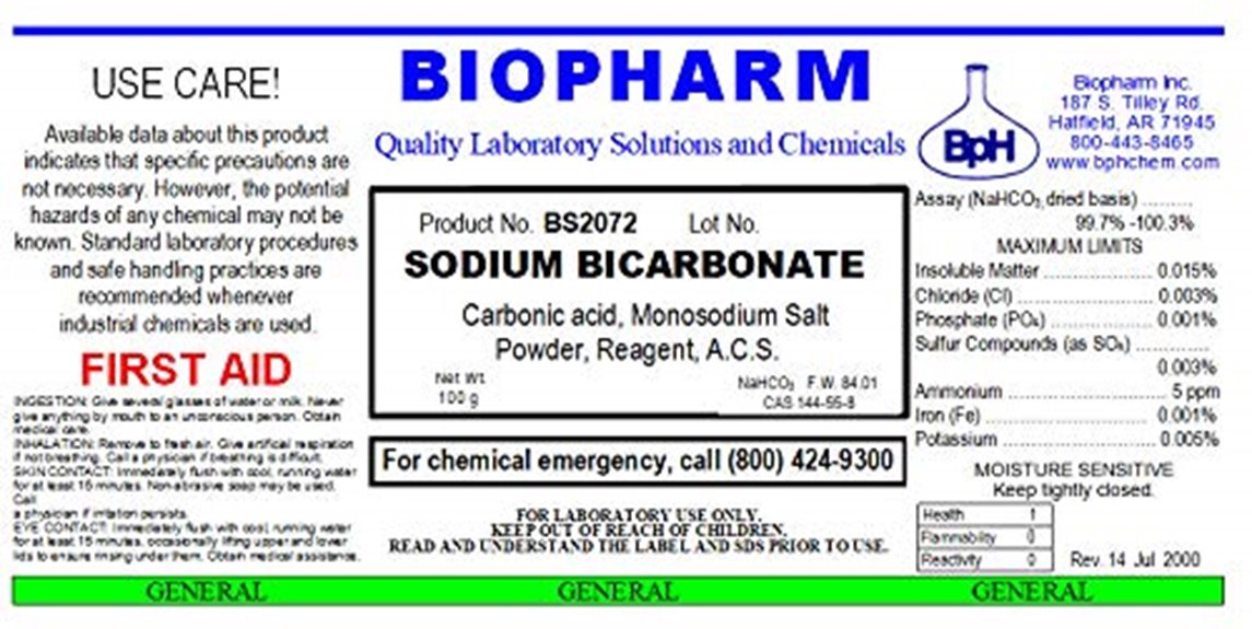 acs grade sodium bicarbonate