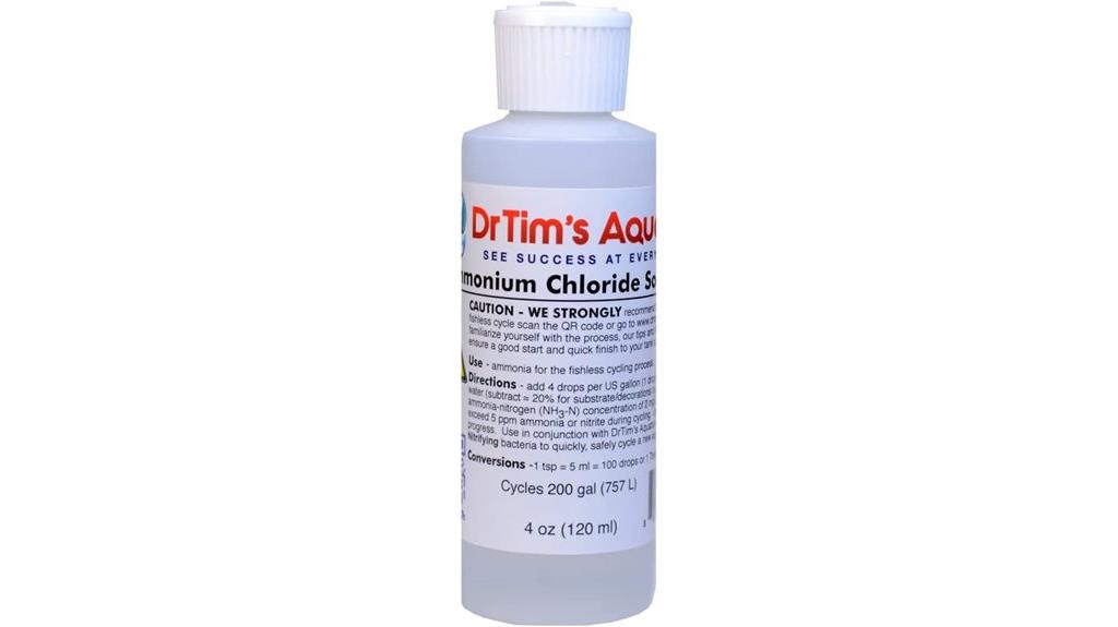 aquarium ammonium chloride solution