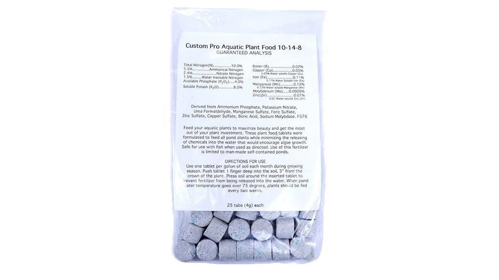aquatic plant fertilizer tablets