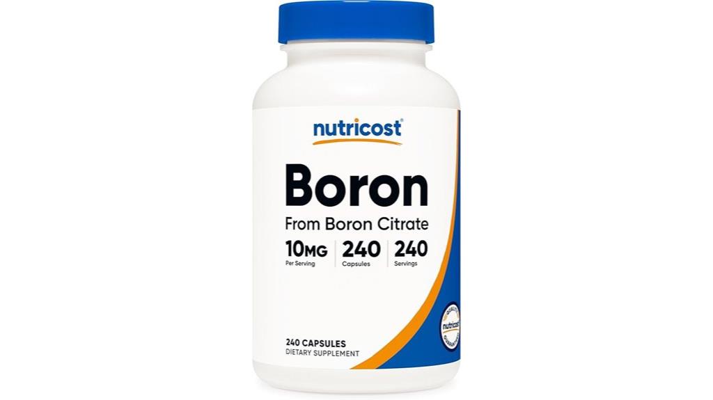 boron capsules 10mg dosage