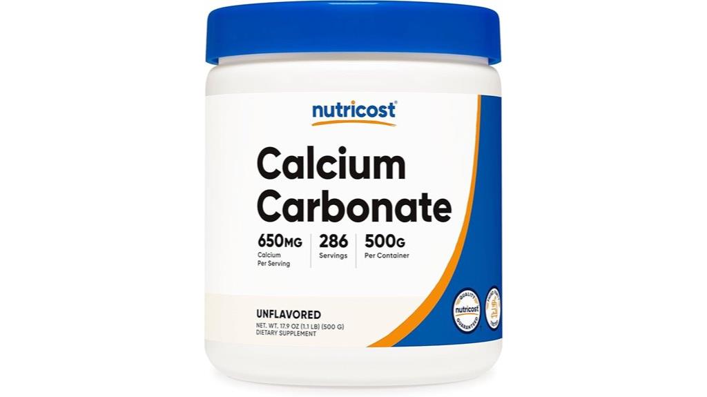 calcium carbonate powder container